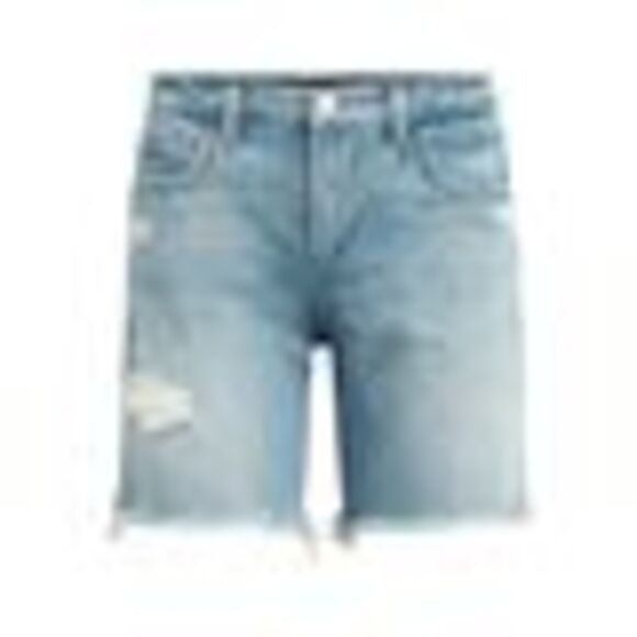 Joe's Jeans The Lara Ripped Denim Bermuda Shorts In Indiana - 26 - Picture 3 of 3